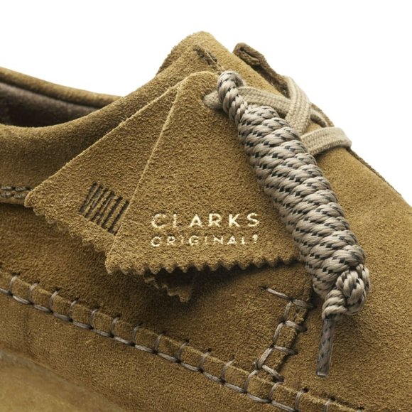 clarks weaver dark green suede main image 8